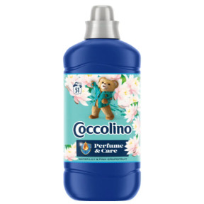 Кондиціонер для білизни Coccolino Perfume&Care Water Lily & Pink Grapefruit  з ароматом водяної лілія та грейпфрут, 51 прання, 1275 мл